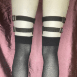 2 clip 2 leg strap garters with spikes - Image 3