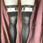 4-Clip Garters with 1 Leg Strap and Cherry Charm