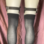 Ruffle Garters with 4 Clips - Image 2
