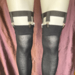 4-Clip Garters with 1 Leg Strap