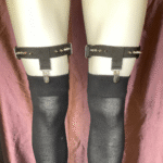 T front Y back 1 leg strap garters with spikes