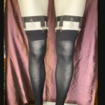 4-Clip Garters with 1 Leg Strap and Pentagram Charm