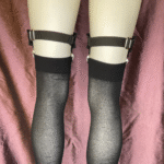 4 clip 1 leg strap garters with spikes - Image 2