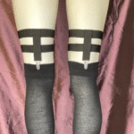 T front I back 2 leg strap garters with spikes - Image 2