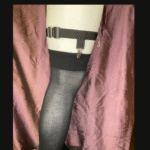 2-Clip Garters with 1 Leg Strap and Moon Charm - Image 3