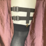 2-Clip Garters with 2 Leg Straps and Weed Charm - Image 3