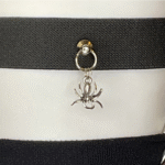 4-Clip Garters with 1 Leg Strap and Spider Charm - Image 4