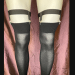 2-Clip Garters with 1 Leg Strap